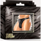 Male Power Zipper Thong Black - Lingerie