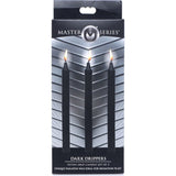 Master Series Low Temp Drip Candles - Black Paraffin Wax - 3 Pack - Adult Toys