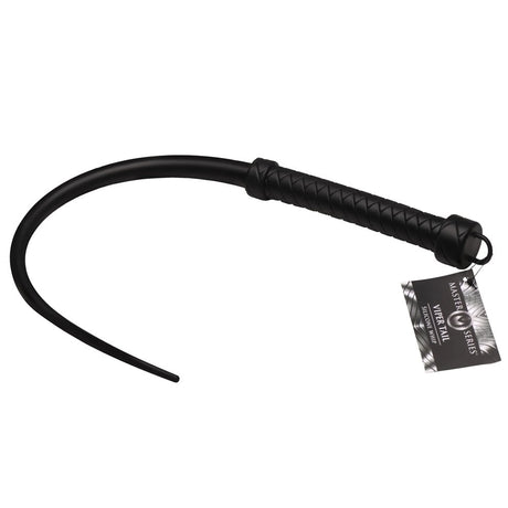 Master Series Viper Tail - Black - Black Silicone Whip - BONDAGE - TOYS