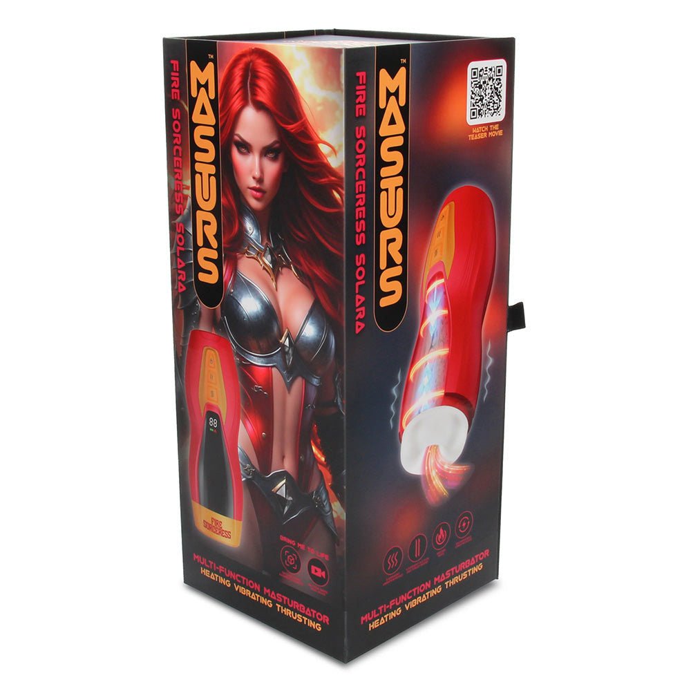 MASTURS Solara Auto Stroker – Heating, Thrusting & Vibrating Toy - MASTURBATORS