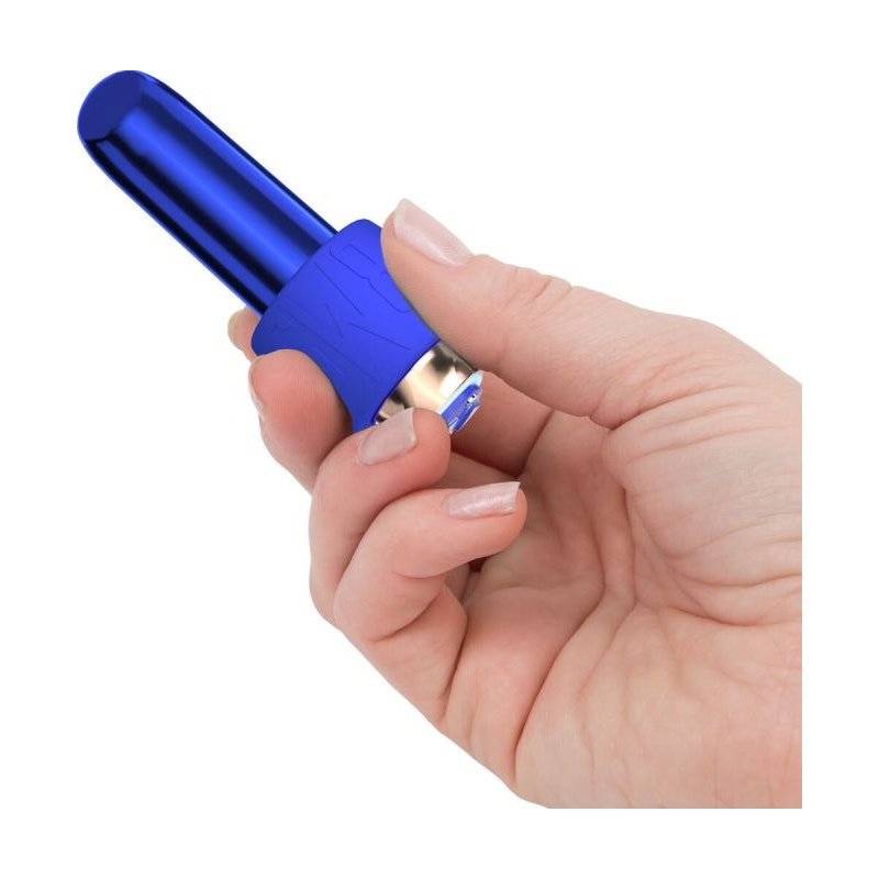 Maximum Comfy Cuff Rechargeable Bullet Blue - Adult Toys