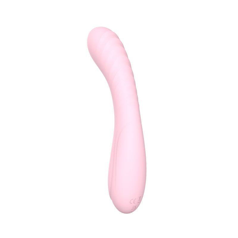 Maya Curve Silicone Vibrator Pink - Adult Toys