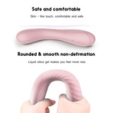 Maya Curve Silicone Vibrator Pink - Adult Toys