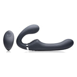 Mighty Rider 10X Strapless Strap - On Black w Remote - Adult Toys
