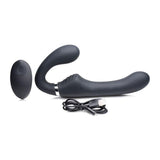 Mighty Rider 10X Strapless Strap-On Black w Remote - Naughty by Nature Adult Store