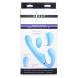Mighty Rider 10X Strapless Strap - On Blue w Remote - Adult Toys