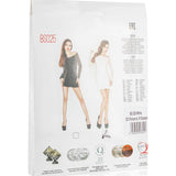 Mini Dress White With Mesh Sleeves and Sides - Lingerie