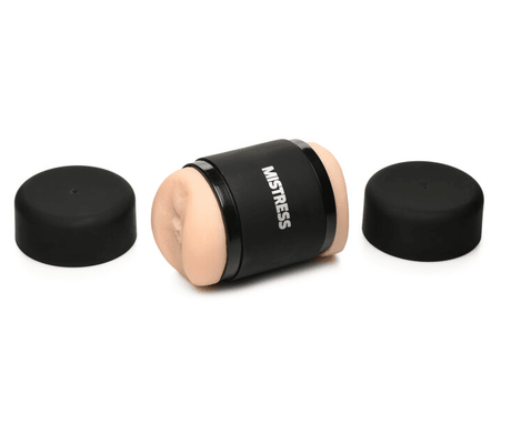 MISTRESS DOUBLE SHOT MINI MASTURBATORS ASS & MOUTH (LIGHT TONE) - Masturbators - Premium