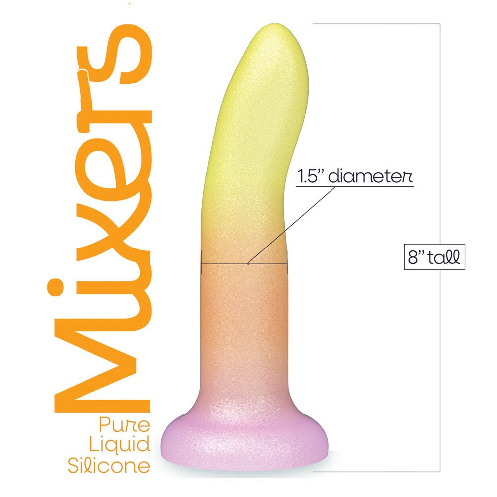 Mixers Tequila Sunrise Dildo 20.3cm Orange Yellow - DONGS