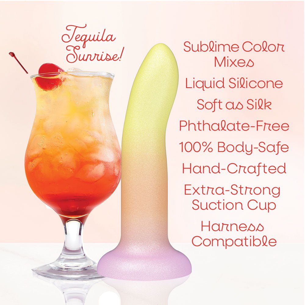 Mixers Tequila Sunrise Dildo 20.3cm Orange Yellow - DONGS