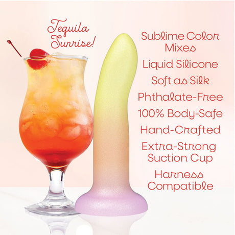Mixers Tequila Sunrise Dildo 20.3cm Orange Yellow - DONGS