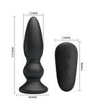 MR PLAY Powerful Vibrating Anal Plug with Remote - ANAL TOYS