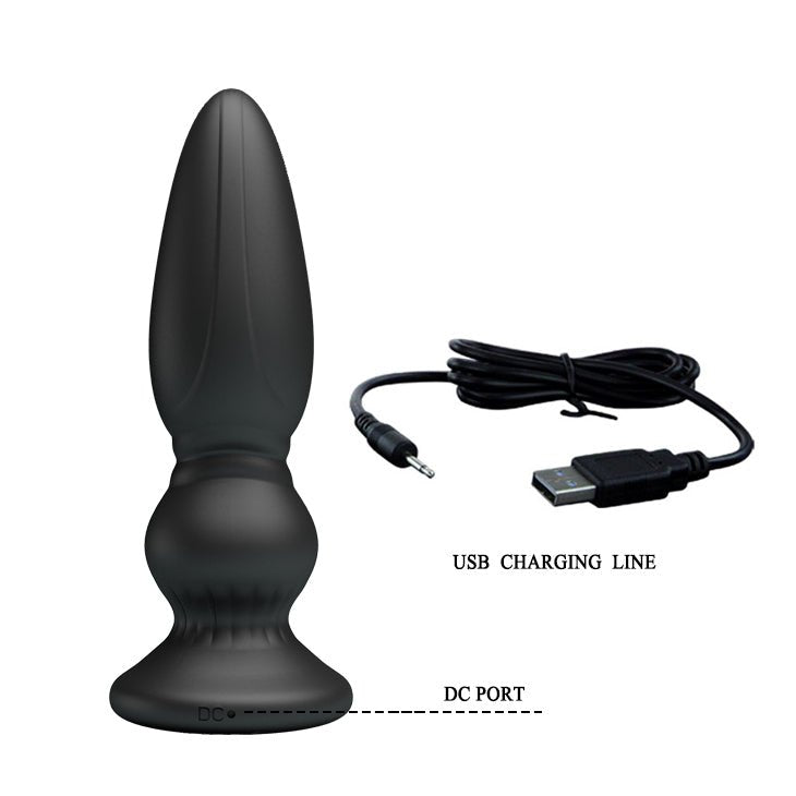 MR PLAY Powerful Vibrating Anal Plug with Remote - ANAL TOYS