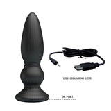 MR PLAY Powerful Vibrating Anal Plug with Remote - ANAL TOYS