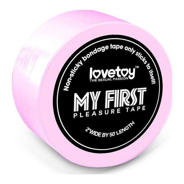 My First Non - Sticky Bondage Tape Pink - Adult Toys