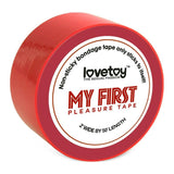 My First Non - Sticky Bondage Tape Red - Adult Toys