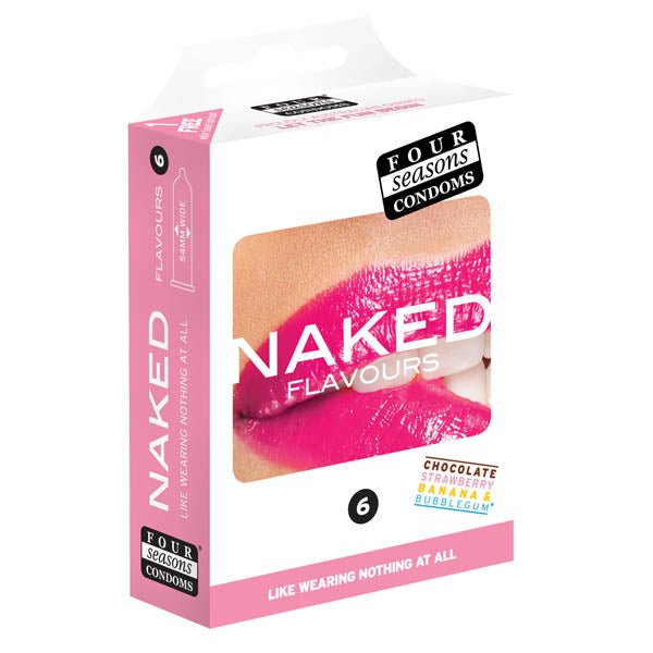 Naked Flavours - Ultra Thin Flavoured Condoms - 6 Pack - CONDOMS