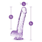 Naturally Yours 6" Crystaline Dildo Amethyst - Naughty by Nature Adult Store