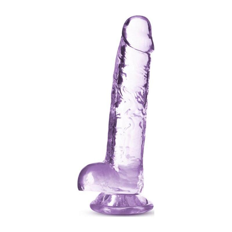 Naturally Yours 7" Crystaline Dildo Amethyst - Naughty by Nature Adult Store