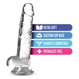 Naturally Yours 7" Crystaline Dildo Diamond - Adult Toys