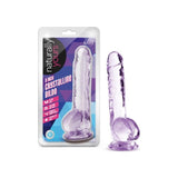 Naturally Yours 8" Crystaline Dildo Amethyst - Adult Toys