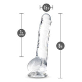 Naturally Yours 8" Crystaline Dildo Diamond - Adult Toys