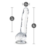 Naturally Yours 8" Crystaline Dildo Diamond - Adult Toys