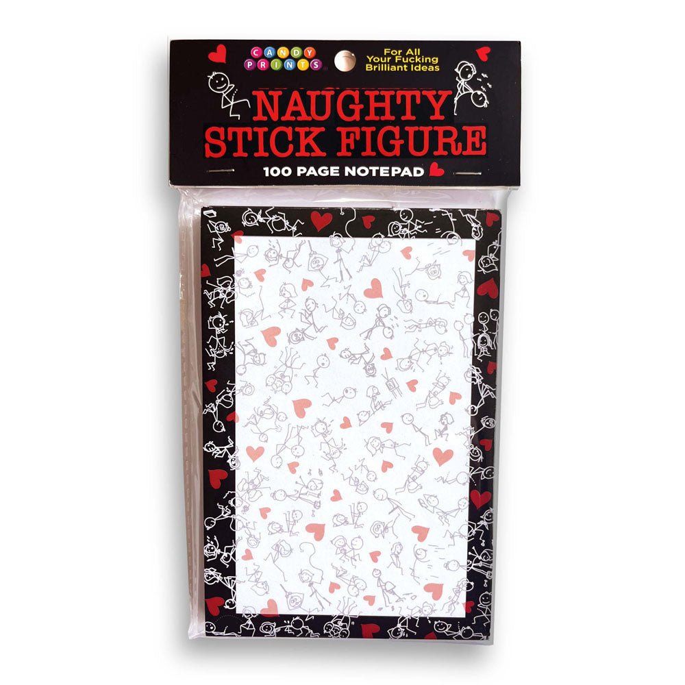 Naughty Stick Figure Notepad - 100 Pages - NOVELTIES