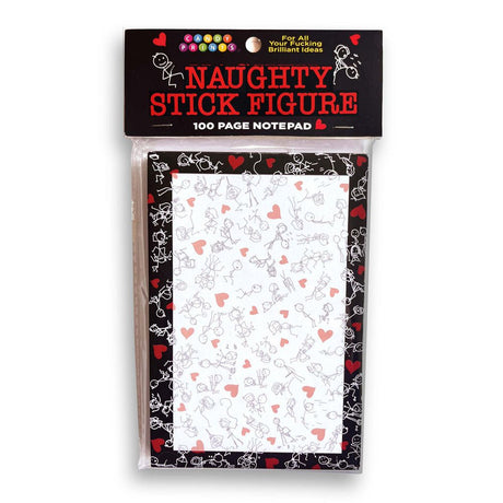 Naughty Stick Figure Notepad - 100 Pages - NOVELTIES