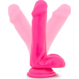 Neo Dual Density Cock With Balls 6in Neon Pink - Naughty by Nature Adult Store