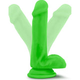 Neo Elite 6in Silicone Dual Density Cock with Balls Neon Green - Adult Toys
