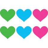 Neon Heart Pasties 3 Pk Green/Blue/Pink - Naughty by Nature Adult Store