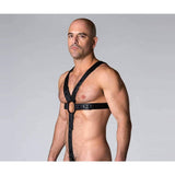 Neoprene Full Harness Black - Lingerie