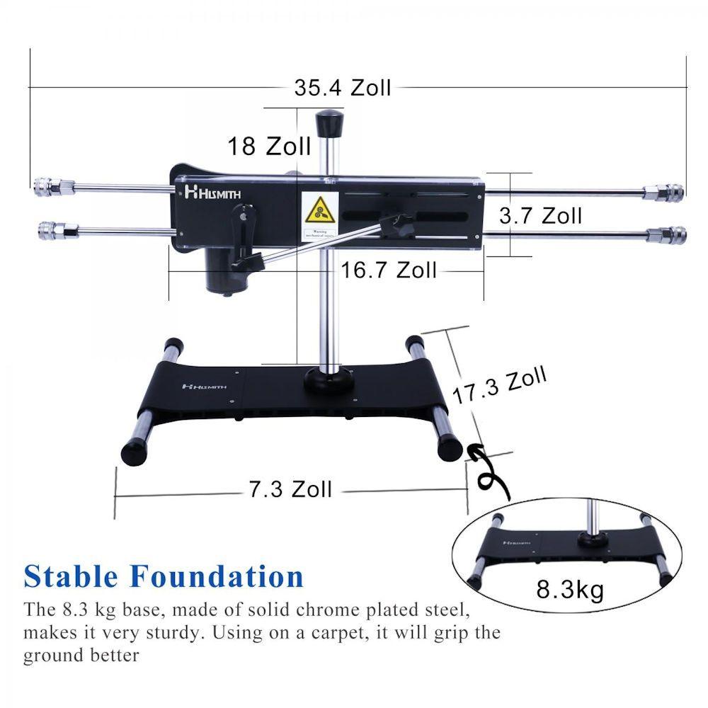 New Designed Hismith Quadruple Penetration Sex Machine - Naughty by Nature Adult Store