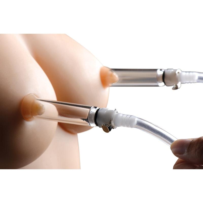 Nipple Pumping System with Dual Cylinders - Adult Toys