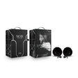 Noir Pom Adjustable Nipple Clamps - Black Furry Nipple Clamps - BONDAGE - TOYS