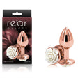 NS Novelties Rear Assets Rose Gold Aluminum Metal Butt Plug – Small - Anal Toys