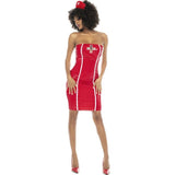Nurse Costume Vinyl Red - Lingerie