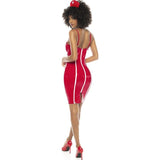 Nurse Costume Vinyl Red - Lingerie