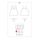 Obsessive Luvae Babydoll | Black Underwire Lingerie with Thong - Lingerie
