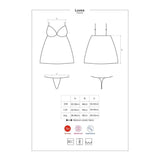 Obsessive Luvae Babydoll | Black Underwire Lingerie with Thong - Lingerie