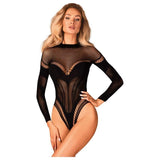 Open Back Teddy B135 Black - Lingerie