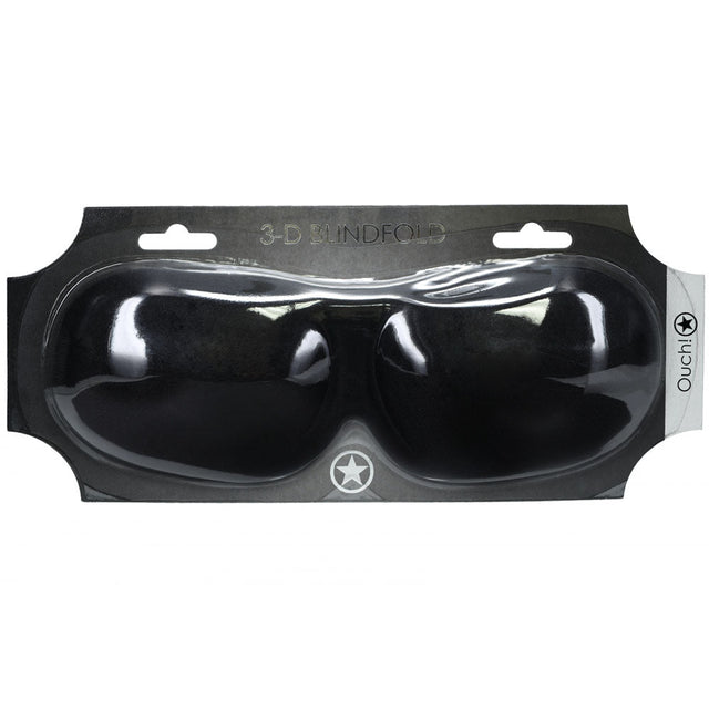OUCH 3D Mask Black Eye Mask For Costume And Everyday Wear - BONDAGE - TOYS