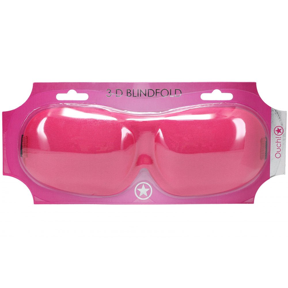 OUCH 3D Mask Pink Eye Mask Soft Comfortable Sleep Travel - BONDAGE - TOYS
