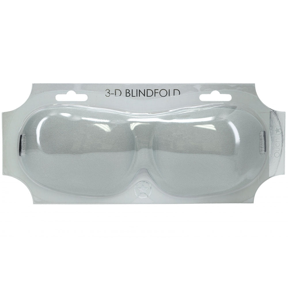 Ouch 3D Silver Eye Mask For Travel And Sleep Comfort - BONDAGE - TOYS