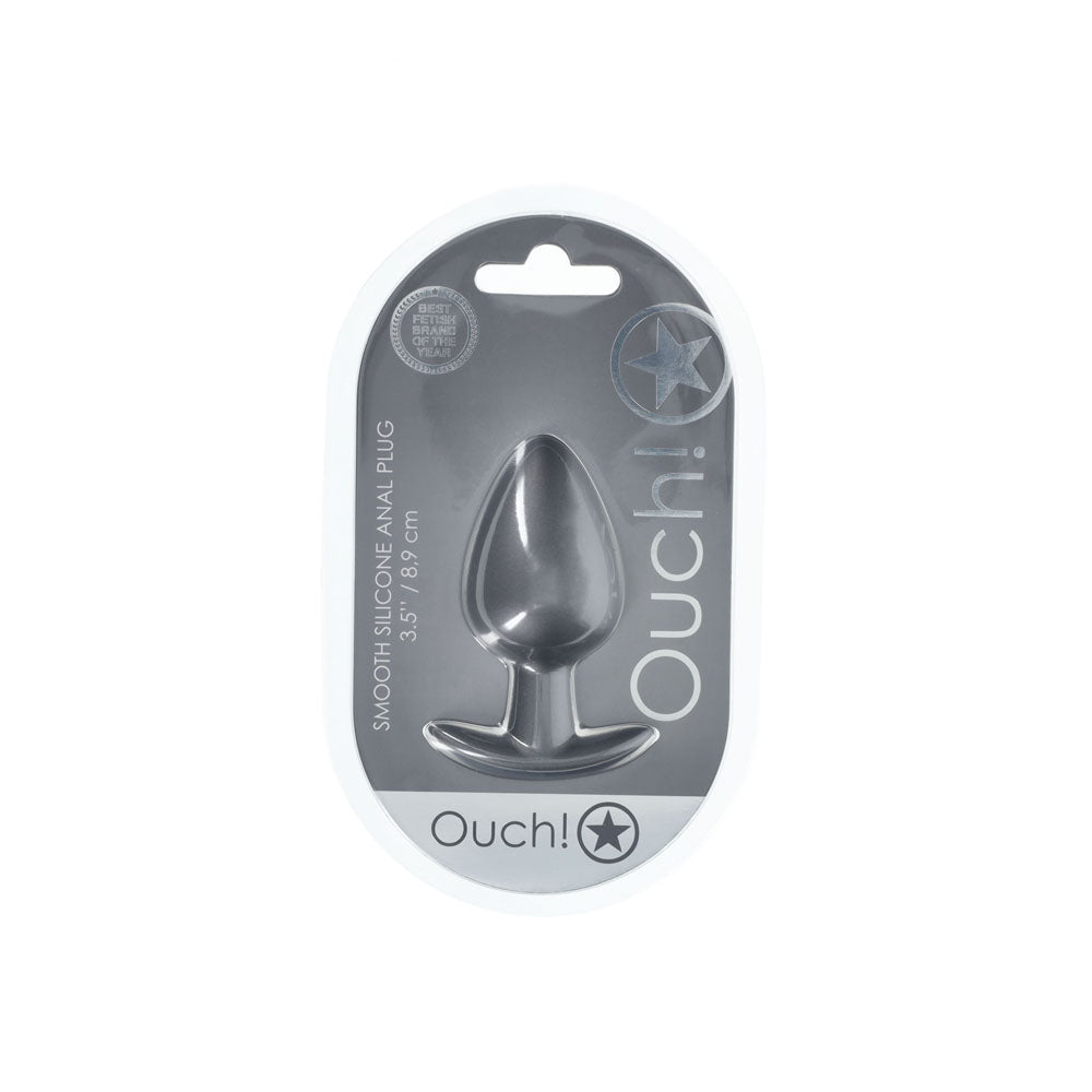 OUCH! Anal Plug - Large - Gun Metal - ANAL TOYS