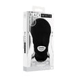 OUCH! Black & White Submission Mask - Black Hood Mask - BONDAGE - TOYS