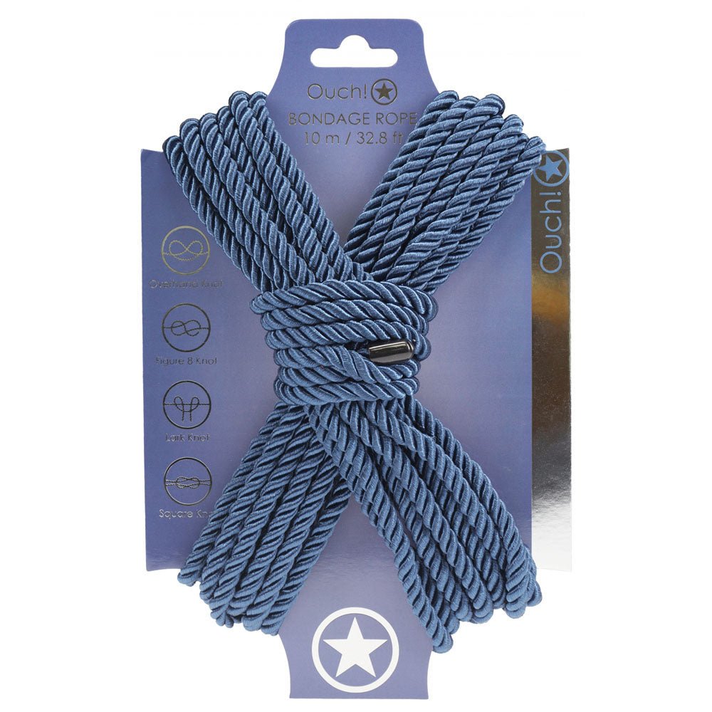 OUCH! Bondage Rope - 10 M Navy Blue - BONDAGE - TOYS