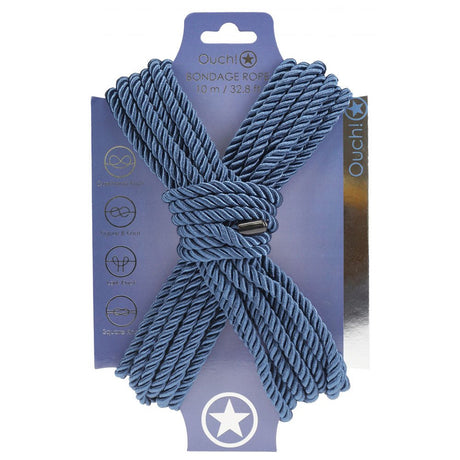 OUCH! Bondage Rope - 10 M Navy Blue - BONDAGE - TOYS
