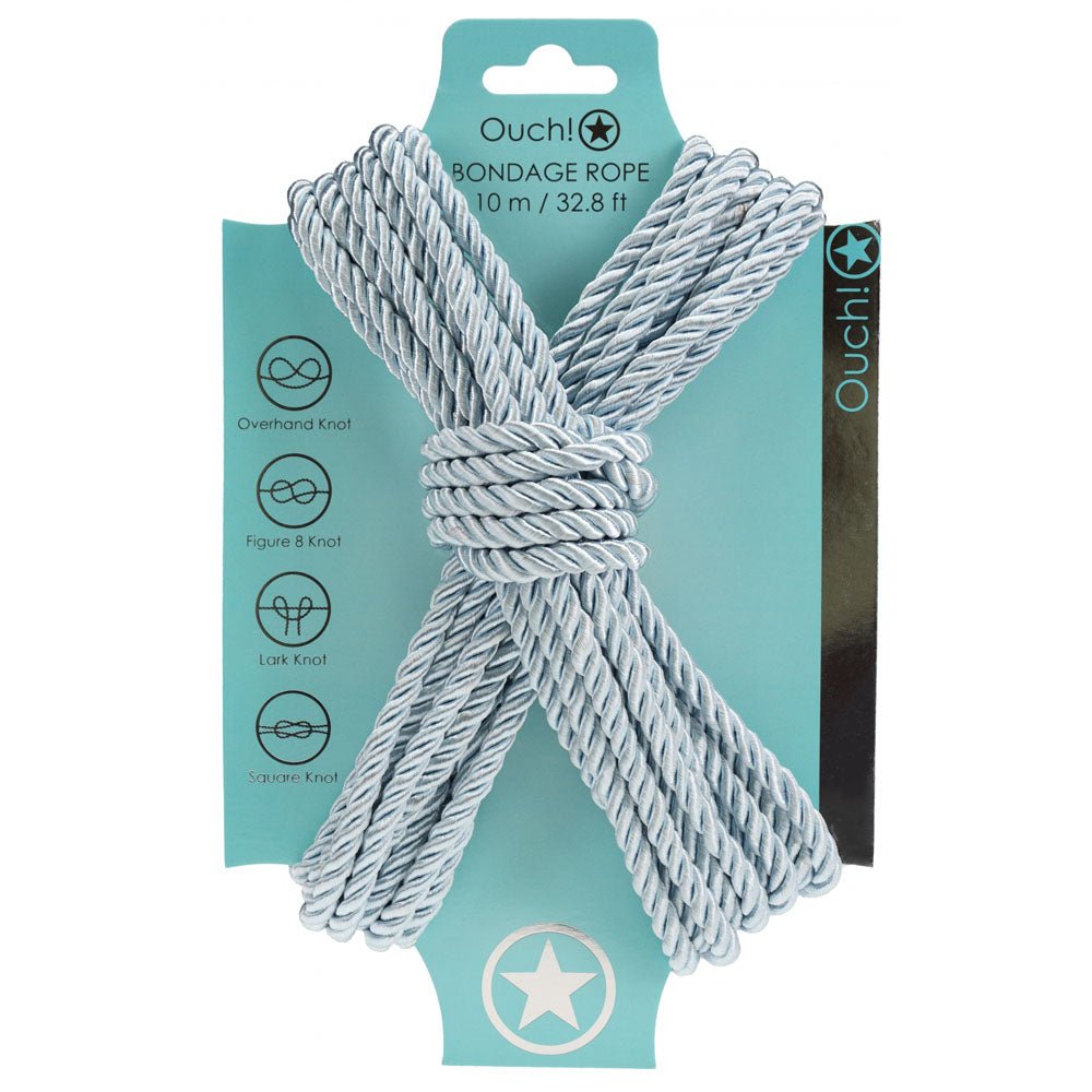 OUCH! Bondage Rope - 10 M - Powder Blue - BONDAGE - TOYS